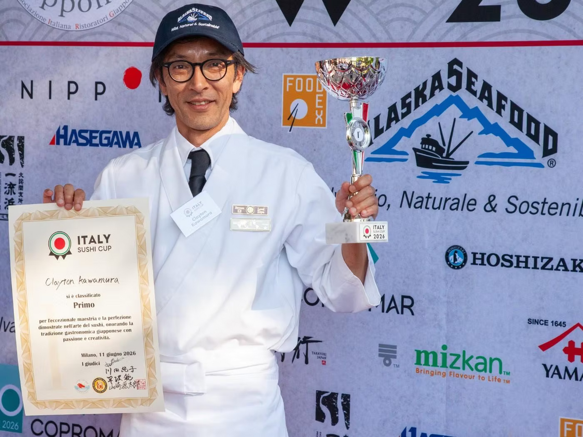 Clayton Kawamura conquista l’Italy Sushi Cup con Perle di Sirena® e volano insieme alla finale mondiale di Tokyo